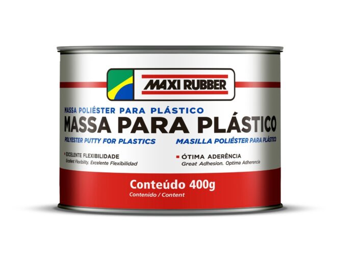 Massa Poliéster p/ Plásticos Maxi Rubber