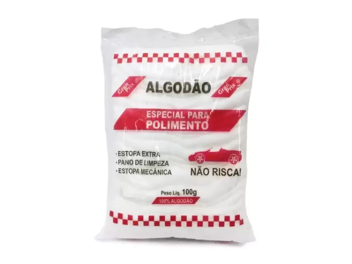 Algodão Especial para Polimento Automotivo Gran Prix 100g